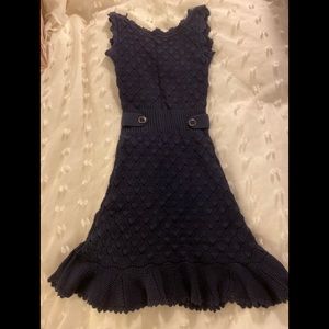 Lilly Pulitzer Navy Villa Cotton Sweater Dress